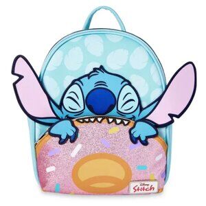 BioWorld Disney Exclusive Stitch 3D Ears Doughnut Mini Backpack NEW WITH TAGS